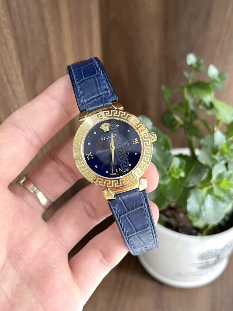 Premium Alligator Leather Strap for Versace