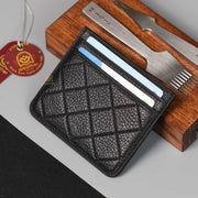 Card Holder in Black Epsom Leather