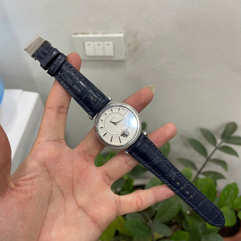 Premium Alligator Leather Strap for Versace