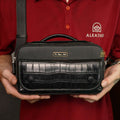The Voyage Pouch by Aleather — Handmade Togo & Alligator Leather Crossbody
