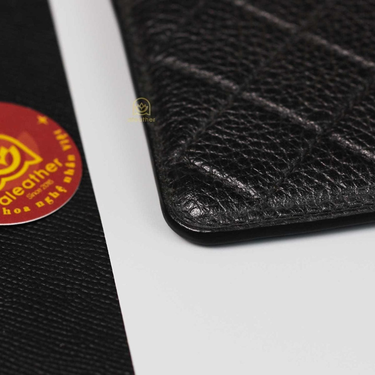 Card Holder in Black Epsom Leather