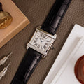 Tank Cartier Alligator Leather Strap – Handcrafted Watch Band for Genuine Cartier OEM Buckle – Aleather Handmade