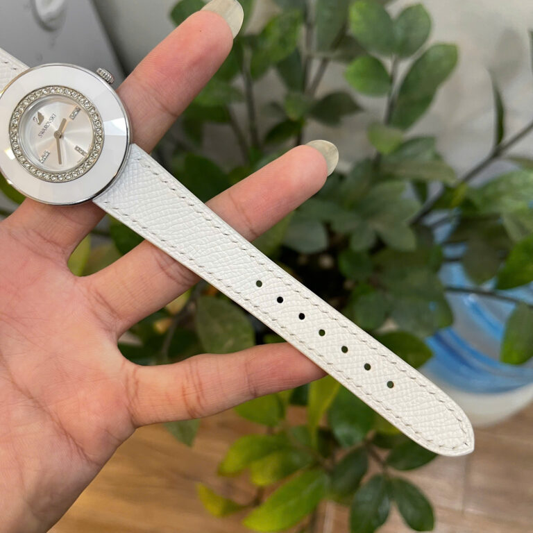A'leather Handcrafted Epsom Leather Watch Strap - White