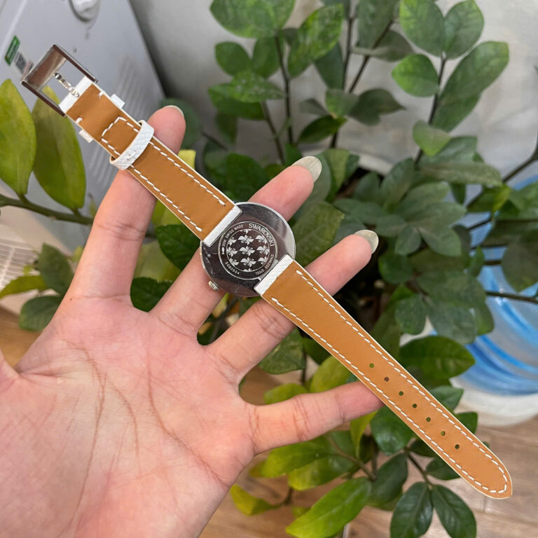 A'leather Handcrafted Epsom Leather Watch Strap - White