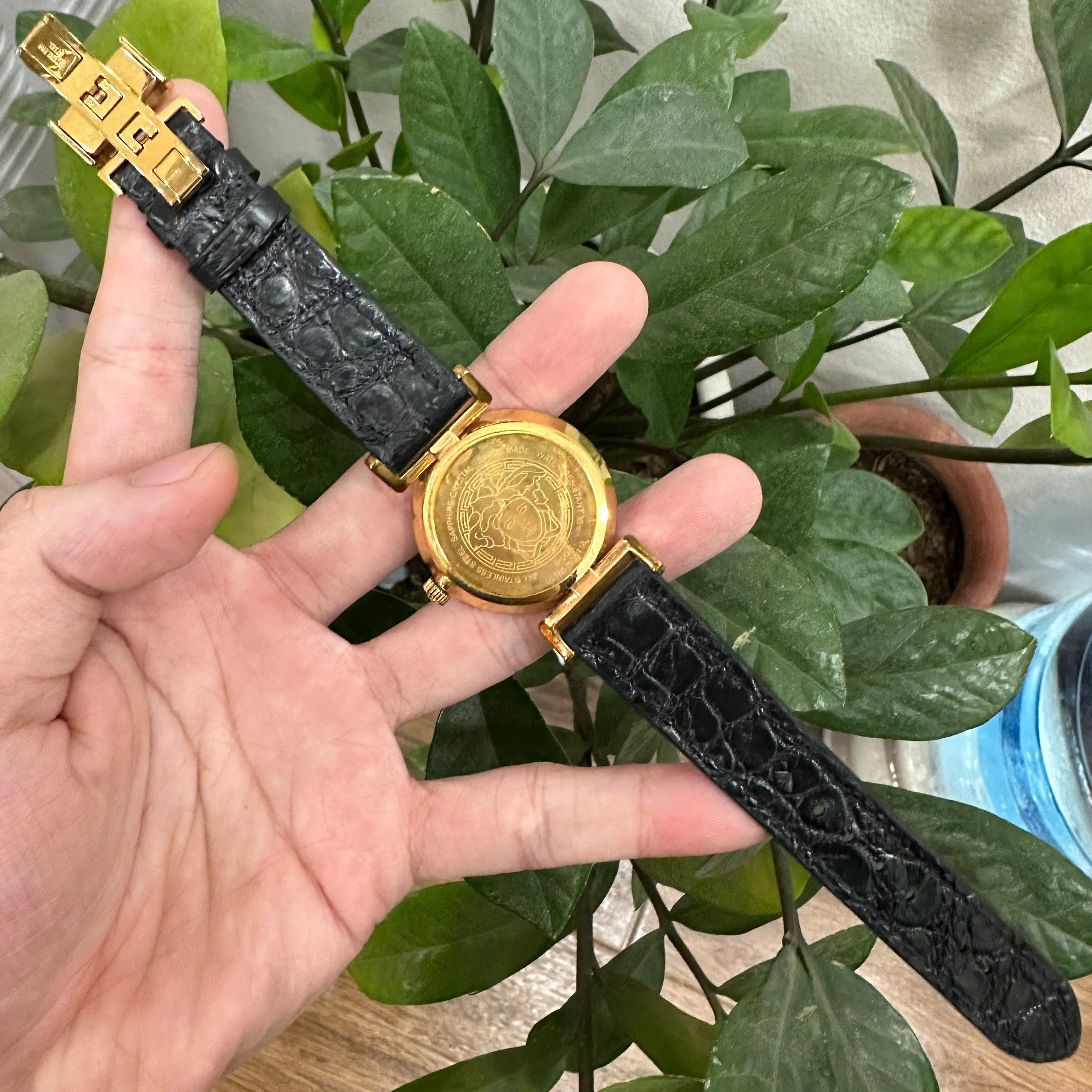 Premium Alligator Leather Strap for Versace