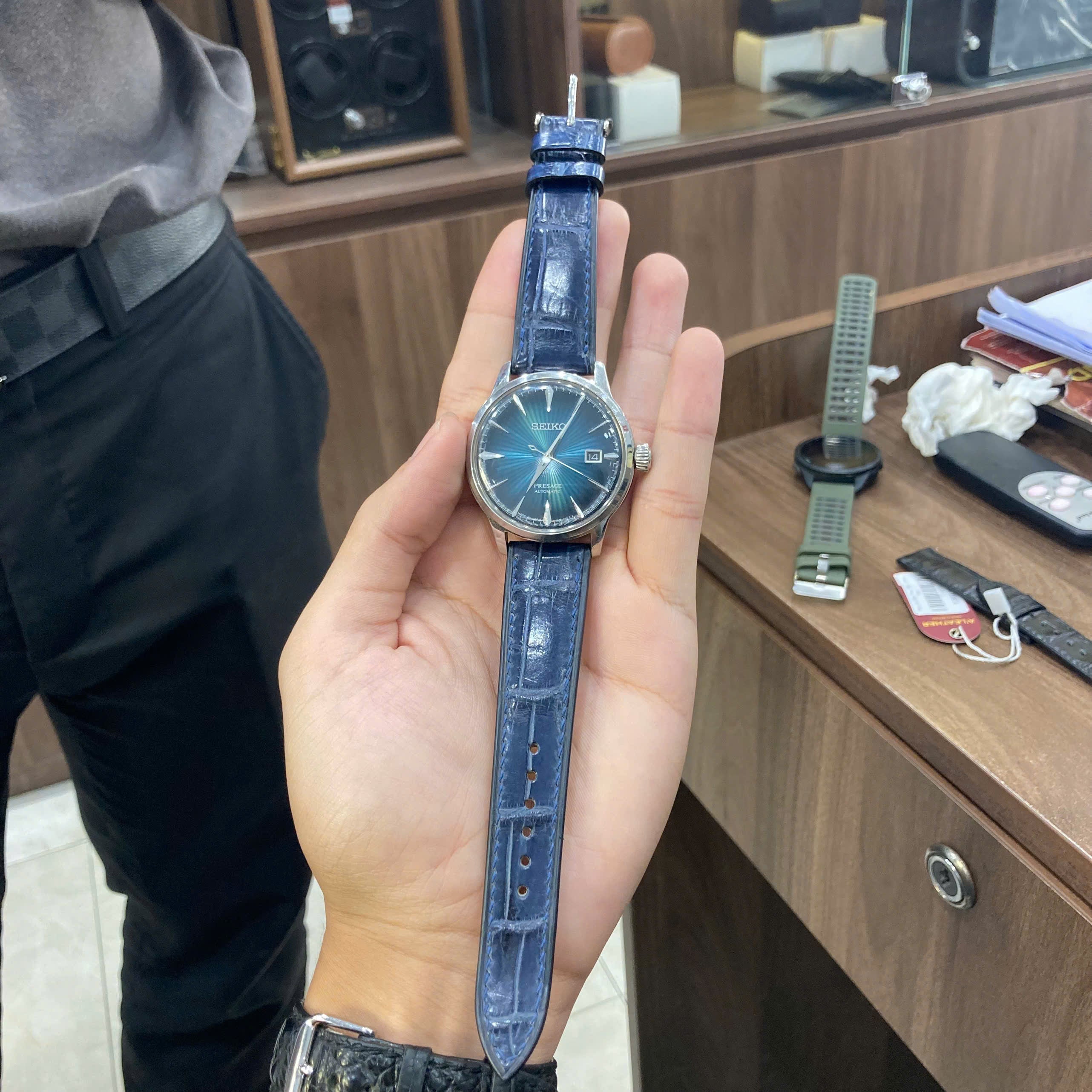 Alligator Seiko Watch Strap