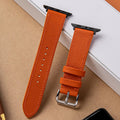 Cognac Leather Apple Watch Band - Handcrafted Replacement Strap | Aleather Handmade