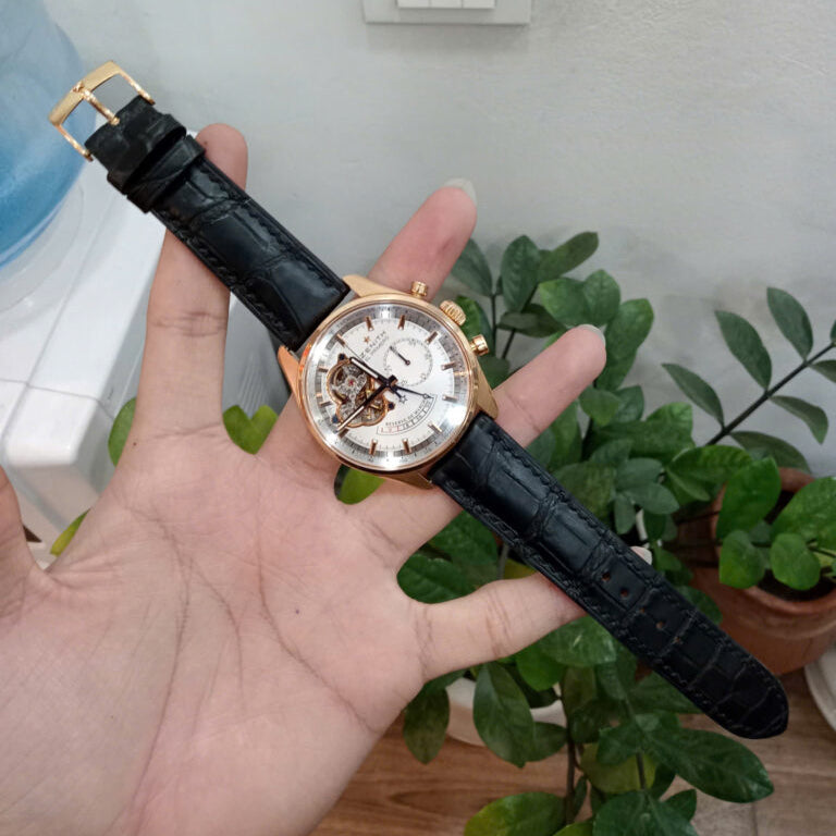 Black Leather Watch Strap for Zenith - Handcrafted Replacement Band - Aleather Handmade
