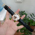 Black Alligator Leather Watch Strap for Zenith El Primero Chronomaster Open Power Reserve