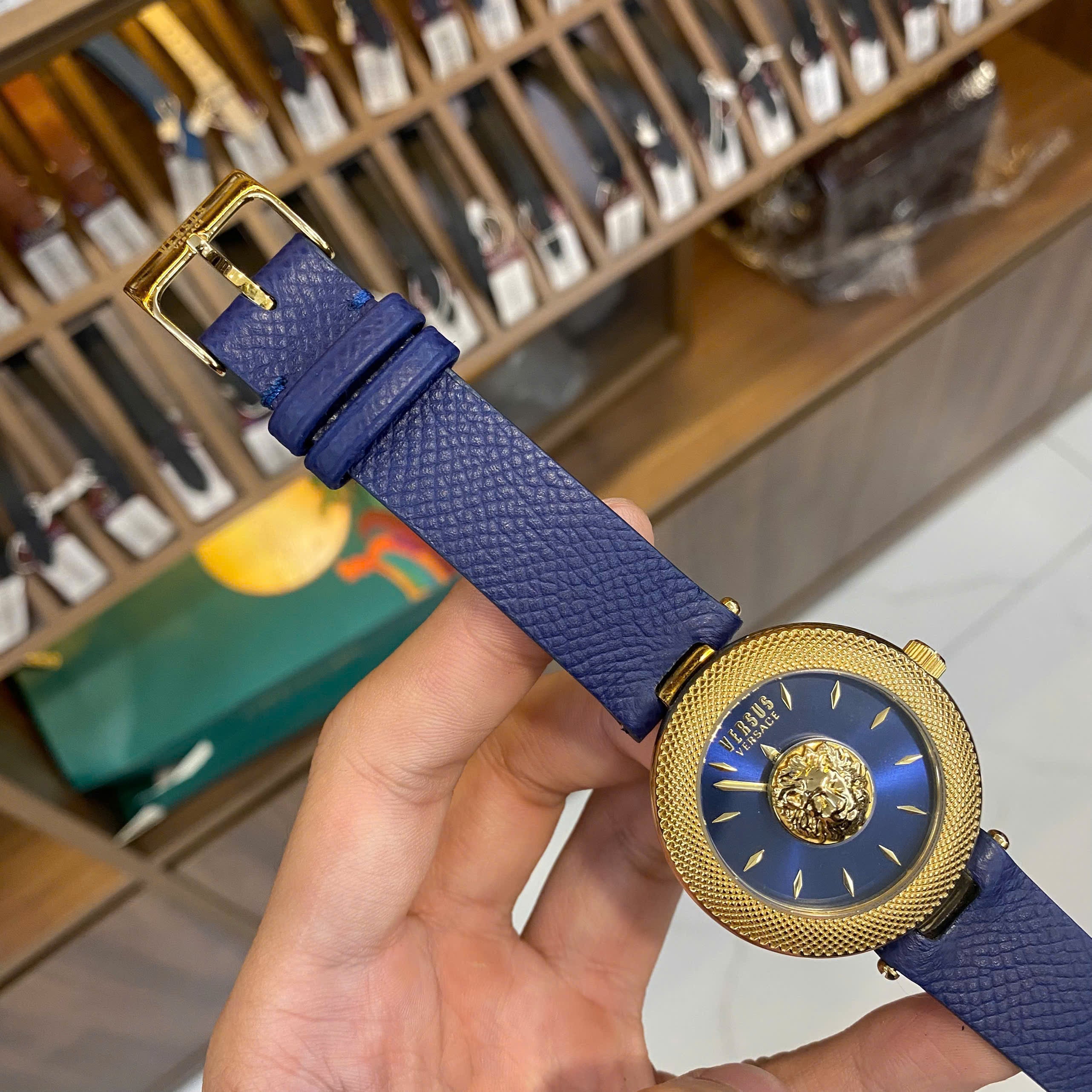 A'leather Handcrafted Premium Cowhide Leather Watch Strap for Versace
