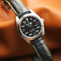 Rolex Air King Alligator Leather Strap – Handcrafted Watch Band for Genuine Rolex OEM Buckle – Aleather Handmade