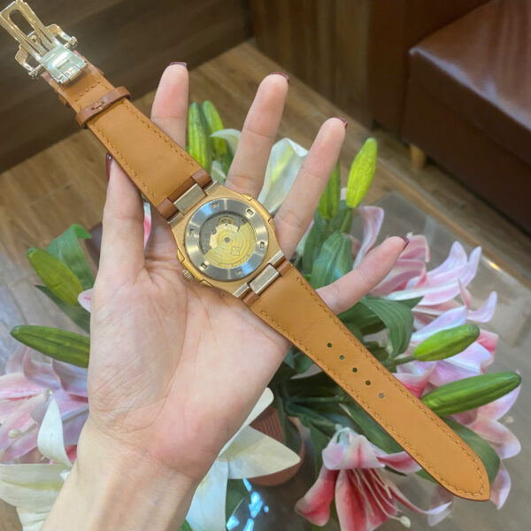 A'leather Handcrafted Togo Leather Watch Strap