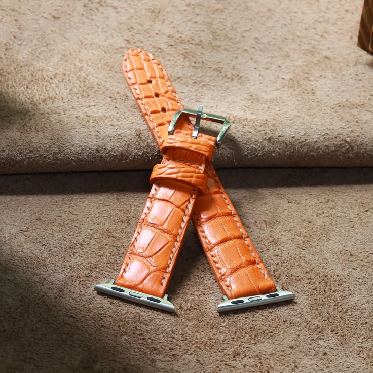 Croco Leather Strap for Apple Watch
