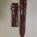 Brown Alligator Leather Watch Strap for IWC - Handcrafted Replacement Band - Aleather Handmade