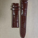 Brown Alligator Leather Watch Strap for IWC - Handcrafted Replacement Band - Aleather Handmade