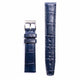 Navy Blue Alligator Leather Watch Strap for IWC - Handcrafted Replacement Band - Aleather Handmade