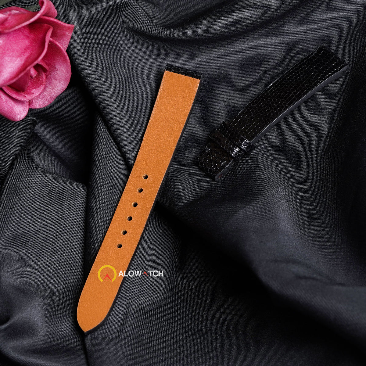 Black Leather Watch Strap for Zenith - Handcrafted Replacement Band - Aleather Handmade