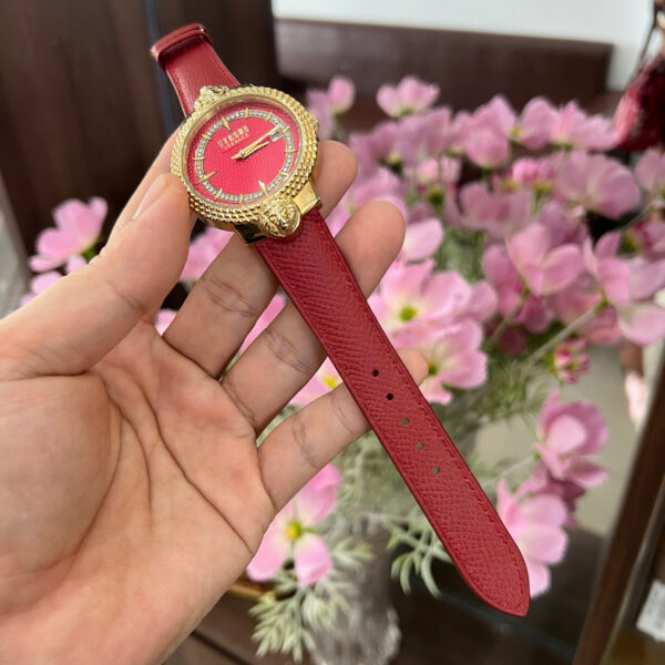 A'leather Handcrafted Epsom Leather Watch Strap - Red