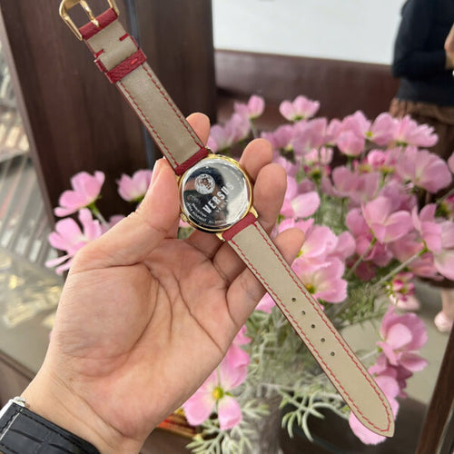 A'leather Handcrafted Epsom Leather Watch Strap - Red