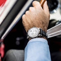 Handcrafted Matte Black Double-Sided Alligator Leather Watch Strap