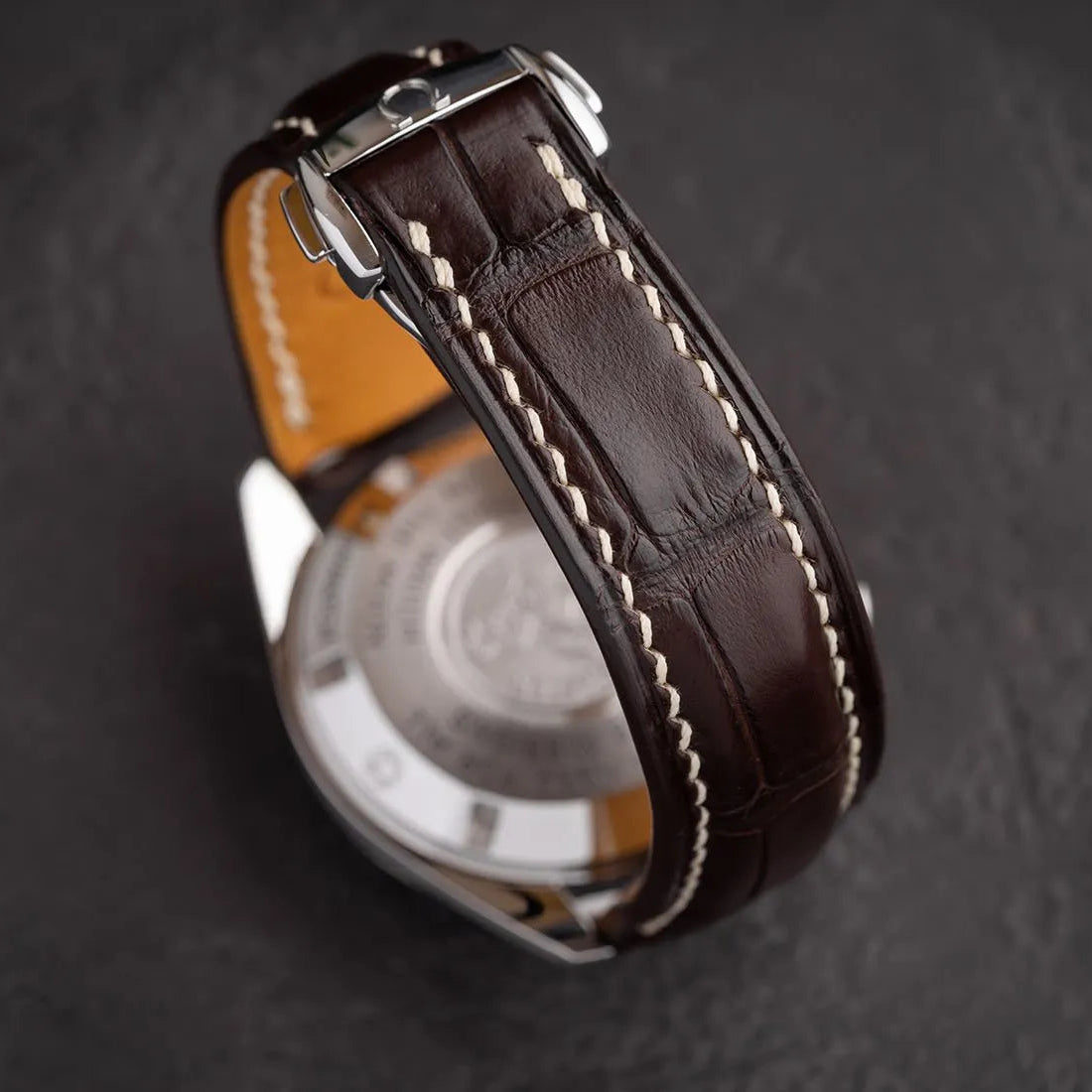 Omega Leather Strap – Alligator Watch Band for Speedmaster – Aleather Handmade
