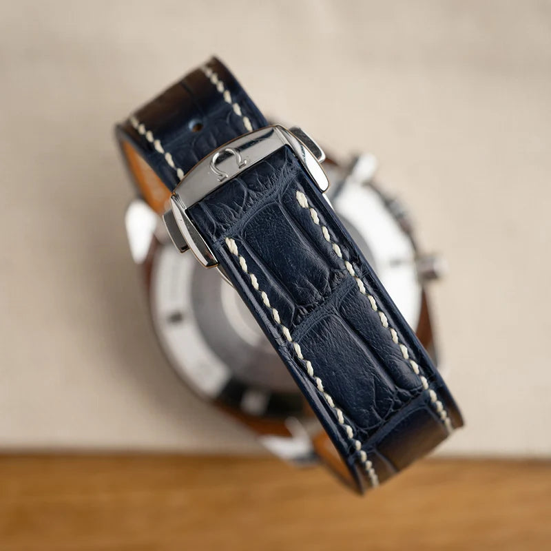 Omega Leather Strap – Alligator Watch Band for De Ville – Aleather Handmade