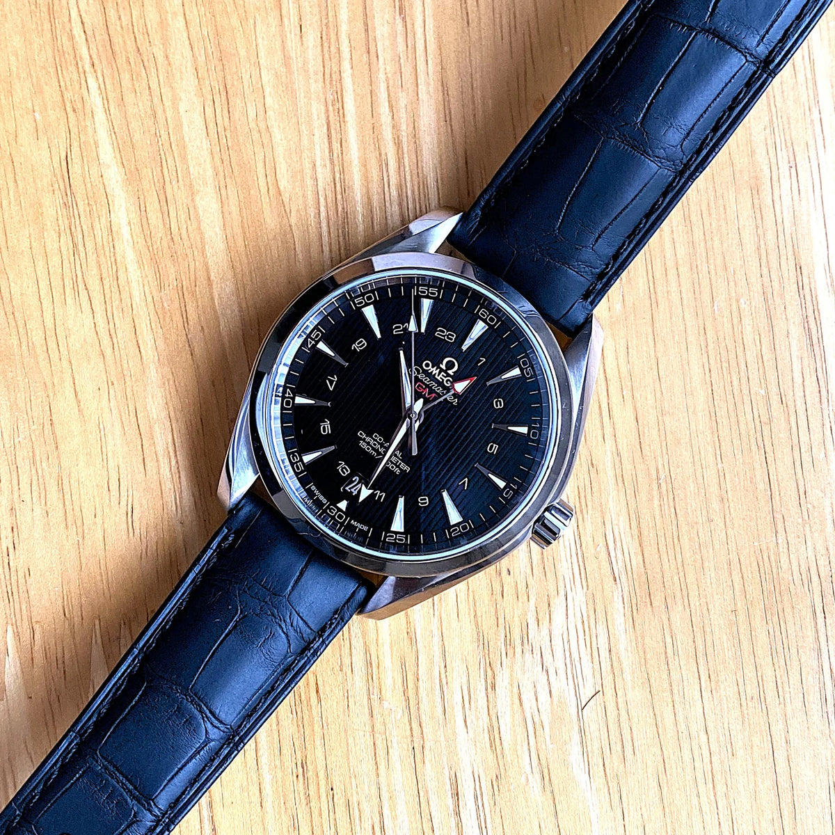 Omega Leather Strap – Alligator Watch Band for Seamaster  – Aleather Handmade