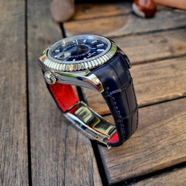 Omega Leather Strap – Alligator Watch Band for Seamaster  – Aleather Handmade