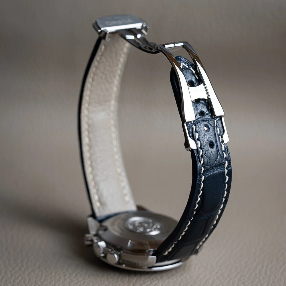 Omega Leather Strap – Alligator Watch Band for Seamaster  – Aleather Handmade
