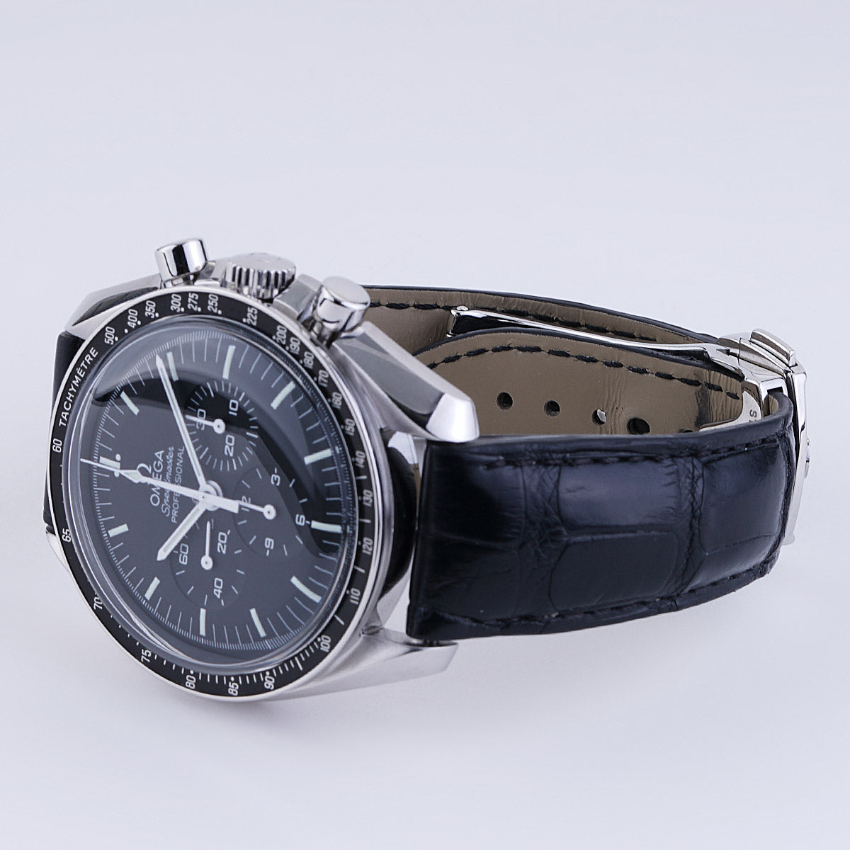 Omega Leather Strap – Alligator Watch Band for Speedmaster – Aleather Handmade