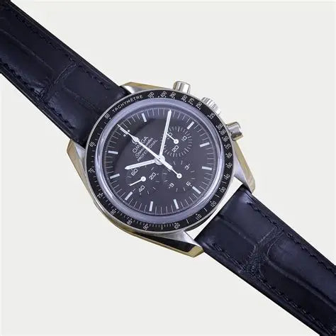 Omega Leather Strap – Alligator Watch Band for Speedmaster – Aleather Handmade