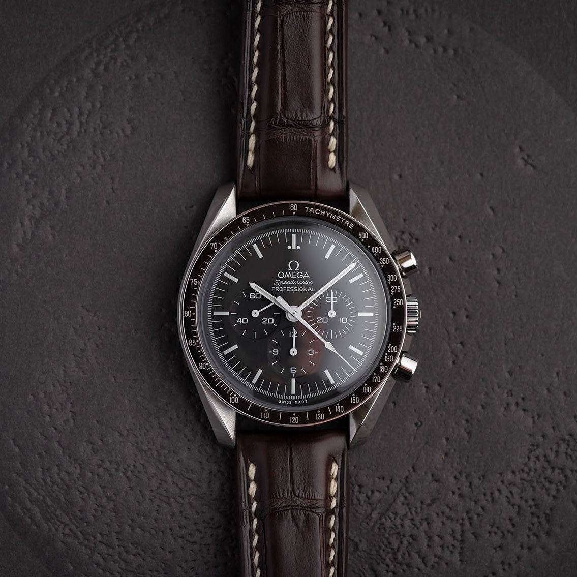 Omega Leather Strap – Alligator Watch Band for Speedmaster – Aleather Handmade