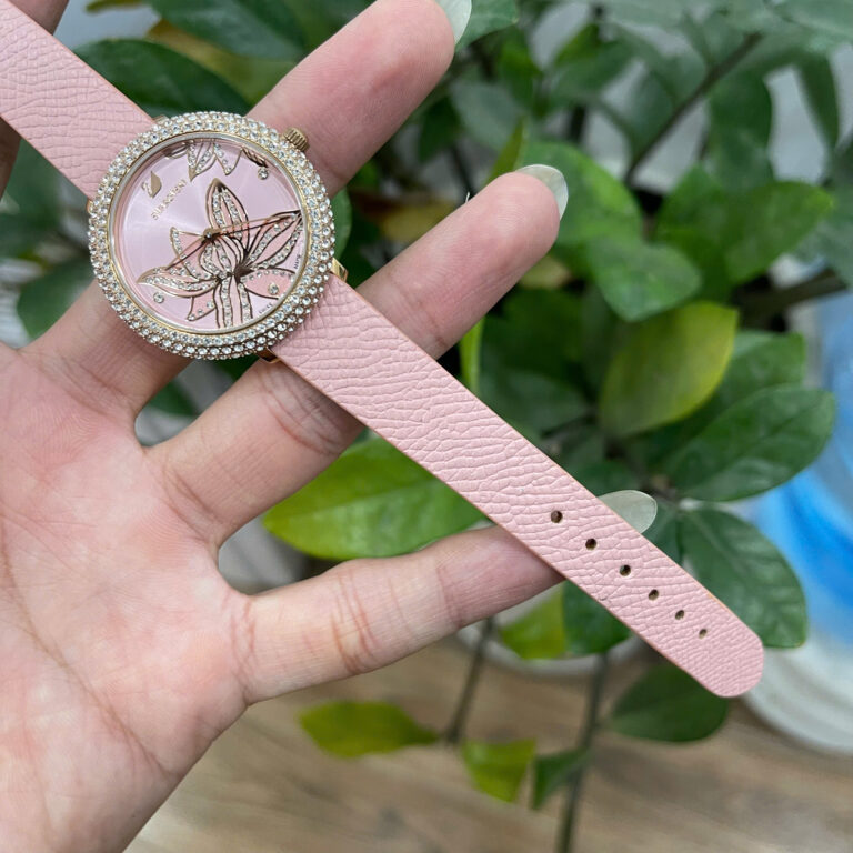 A'leather Handcrafted Epsom Leather Watch Strap - Pink