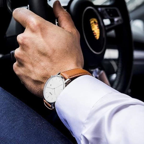 A'leather Handcrafted Togo Leather Watch Strap