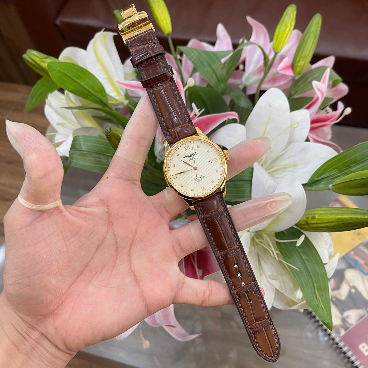 Premium Alligator Leather Strap for Tissot