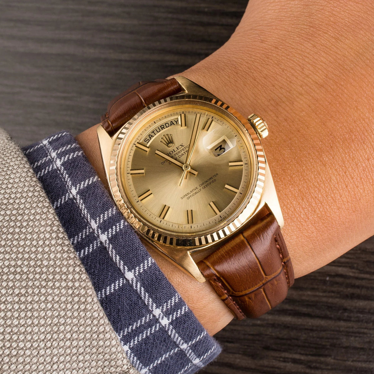 Rolex Leather Strap – Alligator Watch Band for Day Date – Aleather Handmade