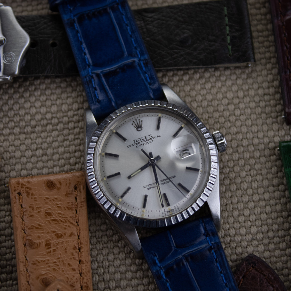 Rolex Datejust Alligator Leather Strap – Handcrafted Watch Band for Genuine Rolex OEM Buckle – Aleather Handmade