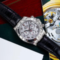 Rolex Daytona Alligator Leather Strap – Handcrafted Watch Band for Genuine Rolex OEM Buckle – Aleather Handmade