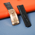 Rolex Submariner Alligator Leather Strap – Handcrafted Watch Band for Genuine Rolex OEM Buckle – Aleather Handmade