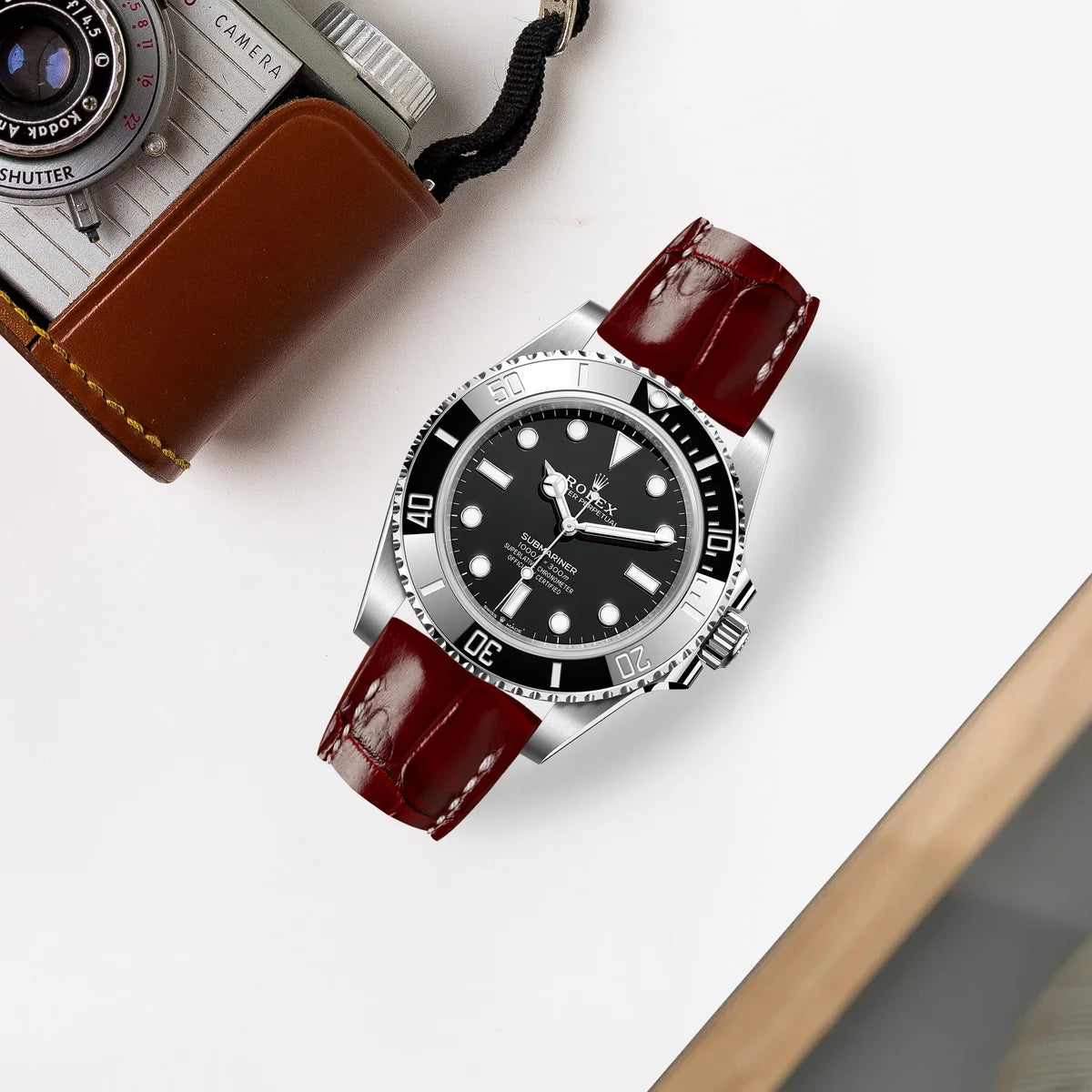 Rolex Leather Strap – Alligator Watch Band for Submariner – Aleather Handmade