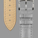 Gray Leather Watch Strap for Longines - Handcrafted Replacement Band - Aleather Handmade
