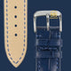 Navy Blue Leather Watch Strap for Longines - Handcrafted Replacement Band - Aleather Handmade