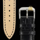 Black Leather Watch Strap for Longines - Handcrafted Replacement Band - Aleather Handmade