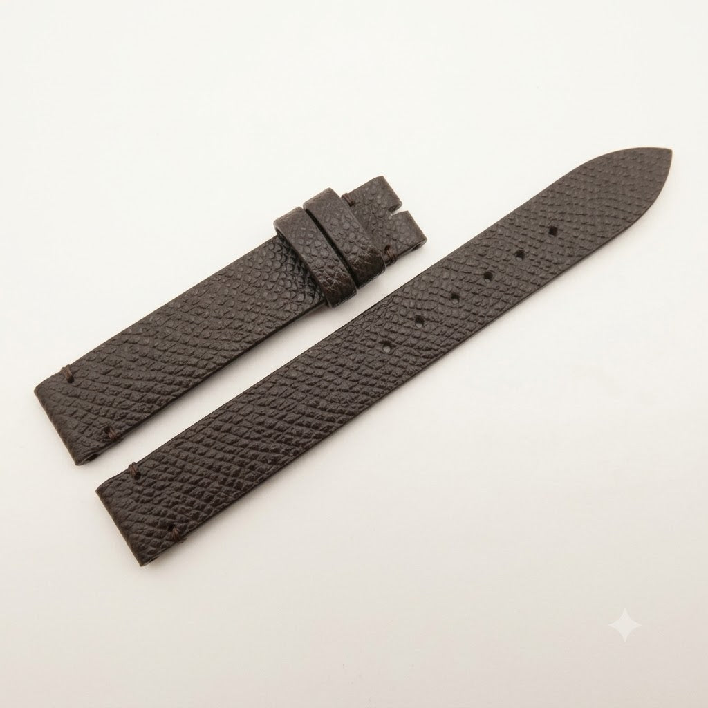 Brown Leather Watch Strap for Zenith - Handcrafted Replacement Band - Aleather Handmade